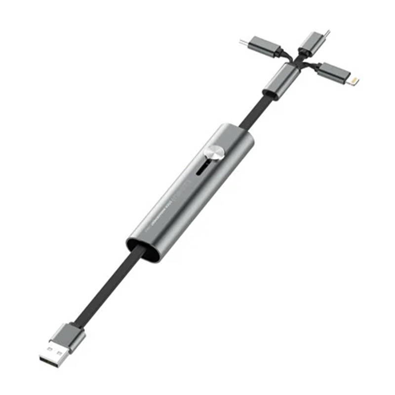 Καλώδιo Ldnio Flat LC99 3in1 USB-A to Lightning / Type-C / Micro 0.3m Black Καλώδιo Ldnio Flat LC99 3in1 USB-A to Lightning / Type-C / Micro 0.3m Black