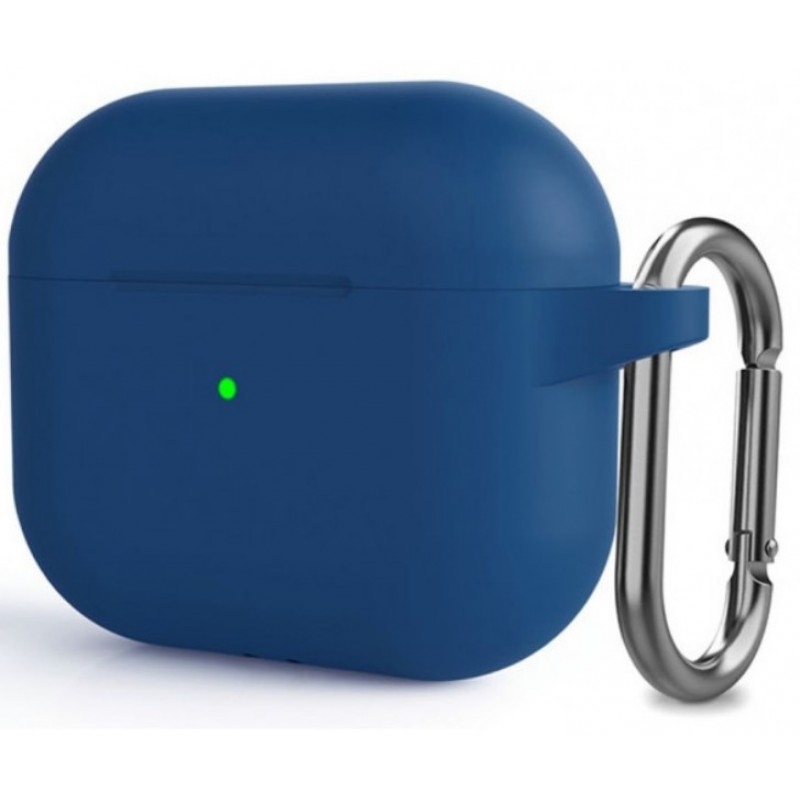 Θήκη TPU Airpods Pro Shockproof & Carabiner Lake Blue