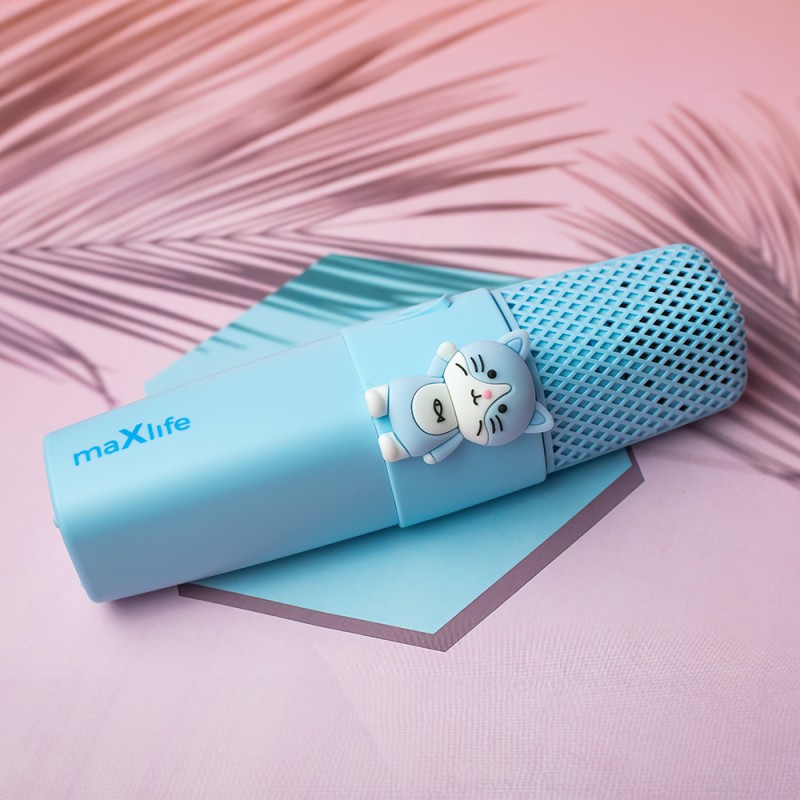 Maxlife Bluetooth Μικρόφωνο Animal με ηχείο MXBM-500 Blue Maxlife Bluetooth Μικρόφωνο Animal με ηχείο MXBM-500 Blue