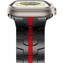 Ανταλλακτικό λουράκι QuickFit Iron Man Stainless Apple Watch 1/2/3/4/5/6/SE/7/8/Ultra (42/44/45/49mm) Black/Red Ανταλλακτικό λουράκι QuickFit Iron Man Stainless Apple Watch 1/2/3/4/5/6/SE/7/8/Ultra (42/44/45/49mm) Black/Red