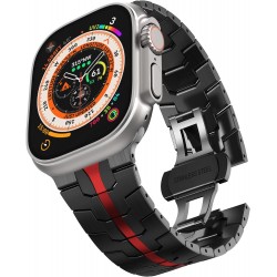 Ανταλλακτικό λουράκι QuickFit Iron Man Stainless Apple Watch 1/2/3/4/5/6/SE/7/8/Ultra (42/44/45/49mm) Black/Red Ανταλλακτικό λουράκι QuickFit Iron Man Stainless Apple Watch 1/2/3/4/5/6/SE/7/8/Ultra (42/44/45/49mm) Black/Red
