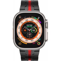 Ανταλλακτικό λουράκι QuickFit Iron Man Stainless Apple Watch 1/2/3/4/5/6/SE/7/8/Ultra (42/44/45/49mm) Black/Red Ανταλλακτικό λουράκι QuickFit Iron Man Stainless Apple Watch 1/2/3/4/5/6/SE/7/8/Ultra (42/44/45/49mm) Black/Red