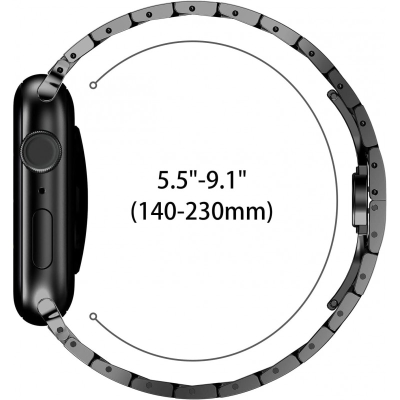Ανταλλακτικό λουράκι QuickFit Iron Man Stainless Apple Watch 1/2/3/4/5/6/SE/7/8/Ultra (42/44/45/49mm) Black / Blue