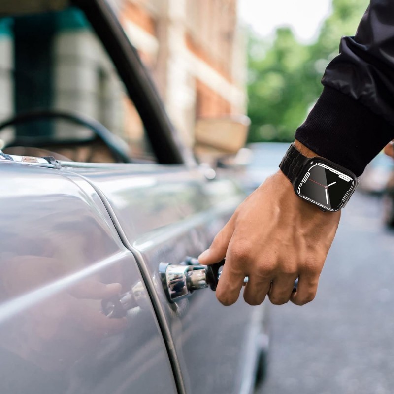 Ανταλλακτικό λουράκι QuickFit Iron Man Stainless Apple Watch 1/2/3/4/5/6/SE/7/8/Ultra (42/44/45/49mm) Black / Blue
