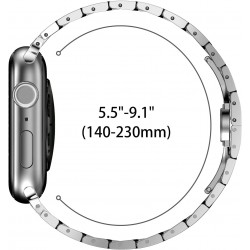 Ανταλλακτικό λουράκι QuickFit Iron Man Stainless Apple Watch 1/2/3/4/5/6/SE/7/8/Ultra (42/44/45/49mm) Silver Ανταλλακτικό λουράκι QuickFit Iron Man Stainless Apple Watch 1/2/3/4/5/6/SE/7/8/Ultra (42/44/45/49mm) Silver