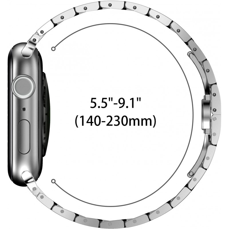 Ανταλλακτικό λουράκι QuickFit Iron Man Stainless Apple Watch 1/2/3/4/5/6/SE/7/8/Ultra (42/44/45/49mm) Silver Ανταλλακτικό λουράκι QuickFit Iron Man Stainless Apple Watch 1/2/3/4/5/6/SE/7/8/Ultra (42/44/45/49mm) Silver