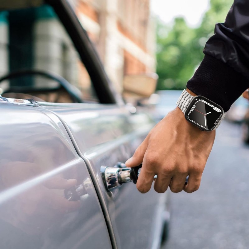 Ανταλλακτικό λουράκι QuickFit Iron Man Stainless Apple Watch 1/2/3/4/5/6/SE/7/8/Ultra (42/44/45/49mm) Silver Ανταλλακτικό λουράκι QuickFit Iron Man Stainless Apple Watch 1/2/3/4/5/6/SE/7/8/Ultra (42/44/45/49mm) Silver
