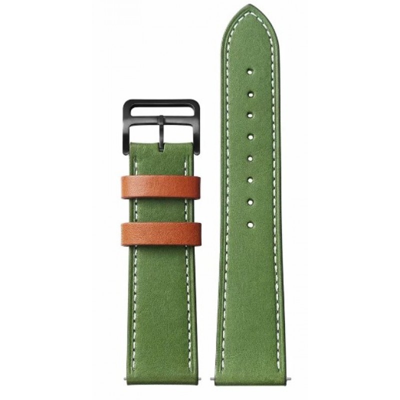 Ανταλλακτικό λουράκι QuickFit Leather High Grade Bio-Color Apple Watch 1/2/3/4/5/6/SE/7/8 (42/44/45/49mm) Green