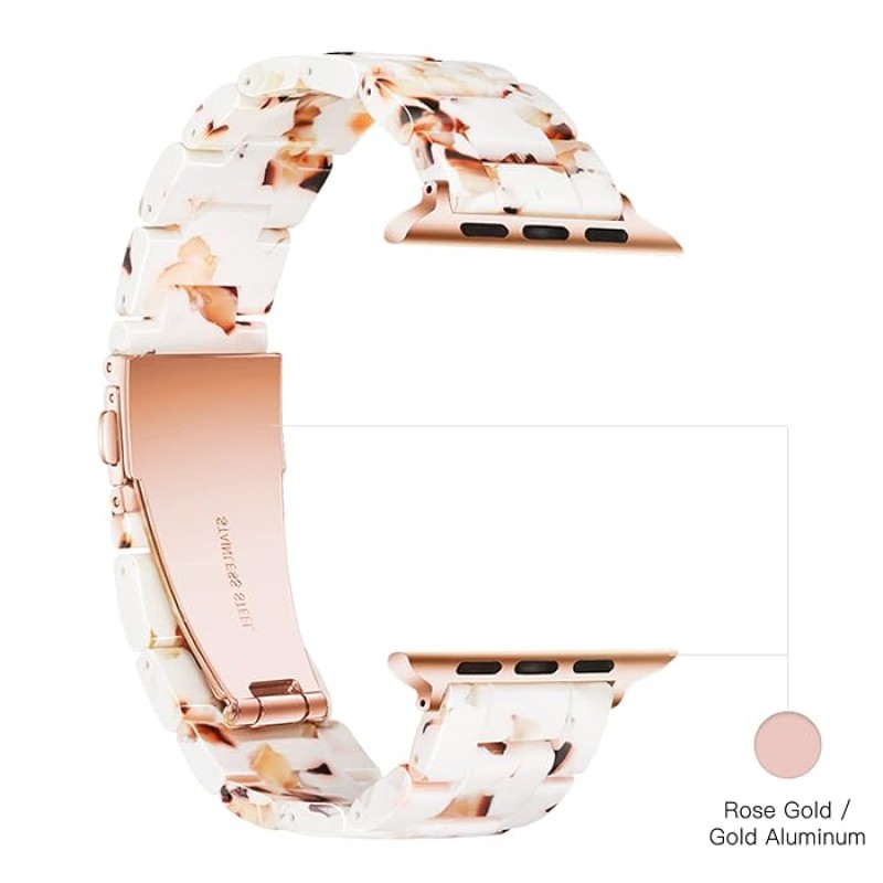 Ανταλλακτικό λουράκι QuickFit Ceramic  Apple Watch 1/2/3/4/5/6/SE/7/8 (42/44/45/49mm) Nougat