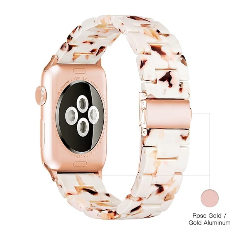 Ανταλλακτικό λουράκι QuickFit Ceramic  Apple Watch 1/2/3/4/5/6/SE/7/8 (42/44/45/49mm) Nougat