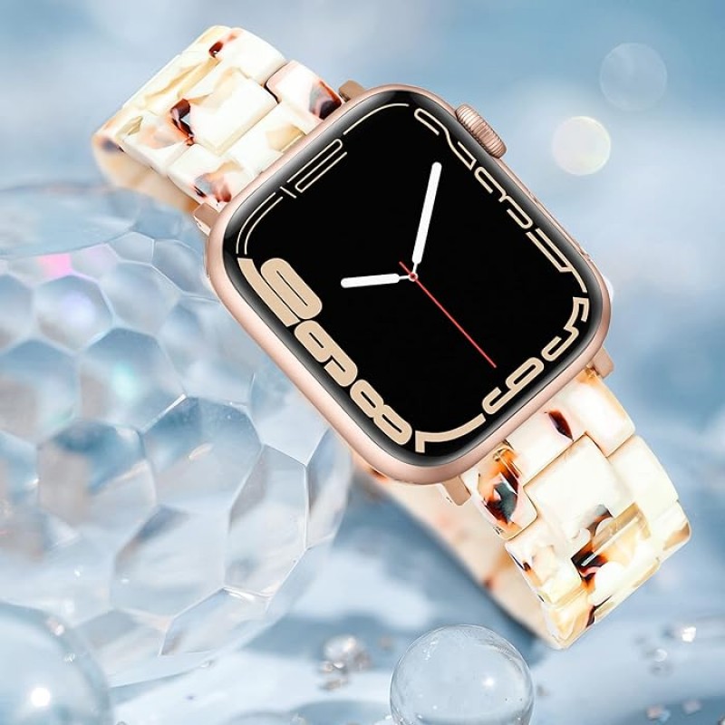 Ανταλλακτικό λουράκι QuickFit Ceramic  Apple Watch 1/2/3/4/5/6/SE/7/8 (42/44/45/49mm) Nougat