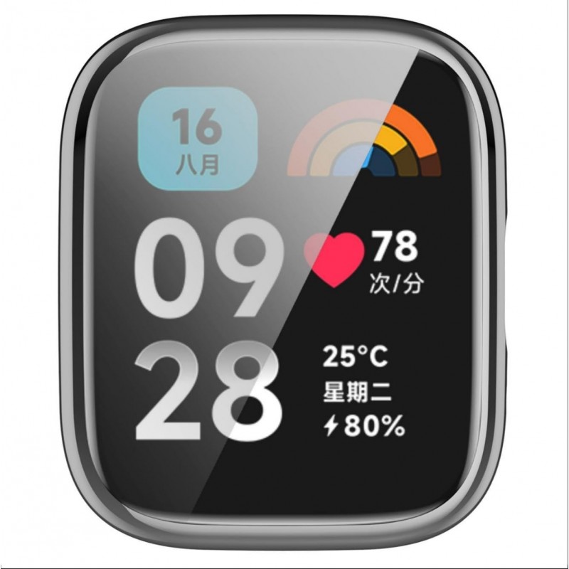 Θήκη Electroplated TPU Full Screen Cover Xiaomi Redmi Watch 5 Active Silver