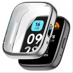 Θήκη Electroplated TPU Full Screen Cover Xiaomi Redmi Watch 5 Active Silver