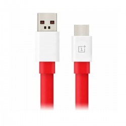 Καλώδιο Data OnePlus Warp Charge Flat (C201) USB to Type-C 1m Red (Original Blister)
