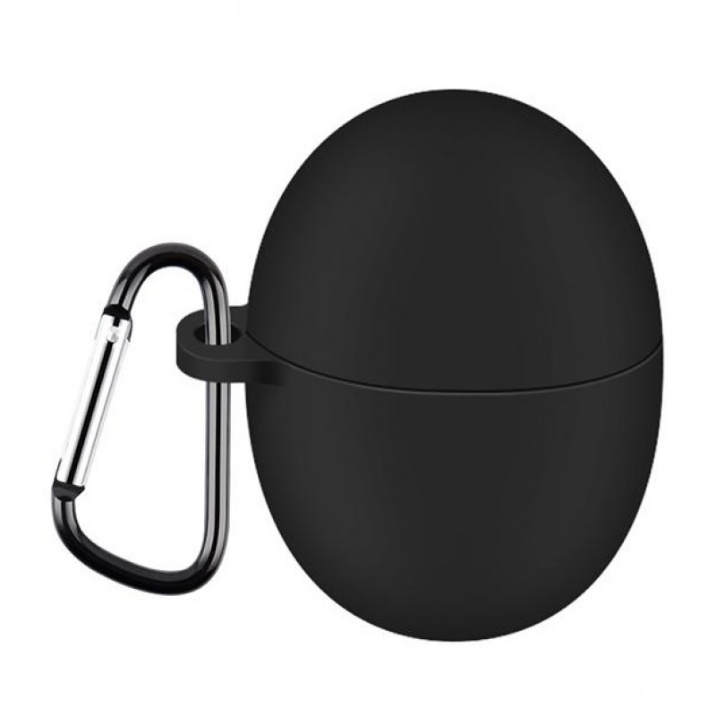 Θήκη Huawei Freebuds 5 Silicone Skin with Carabiner Black
