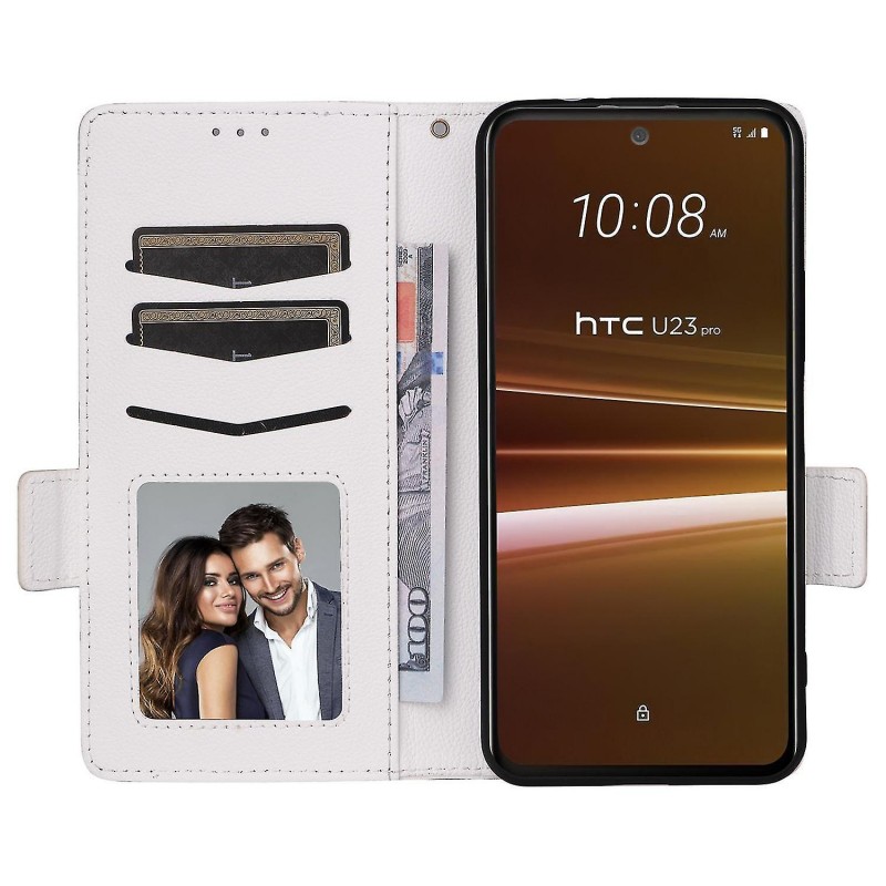 Θήκη Book Magnetic & Card Holder Realme 14 Pro+ White Θήκη Book Magnetic & Card Holder Realme 14 Pro+ White