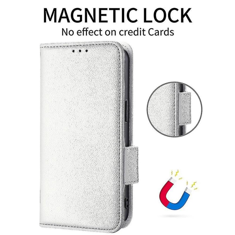 Θήκη Book Magnetic & Card Holder Realme 14 Pro+ White Θήκη Book Magnetic & Card Holder Realme 14 Pro+ White