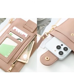 Τσάντα Crossbody Leather Phone Bag Green