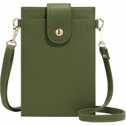 Τσάντα Crossbody Leather Phone Bag Green