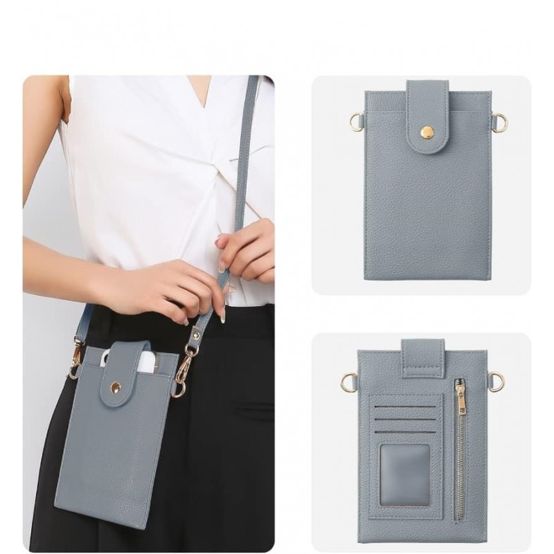 Τσάντα Crossbody Leather Phone Bag Orange