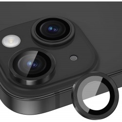 Γυαλί Προστασίας  Eagle Eye Camera Lens with Metal Ring  and Positioning Plate Iphone 15 (6.1\'\')/15 Plus (6.7") Tempered Glass 9H AntiCrash / AntiShock Black