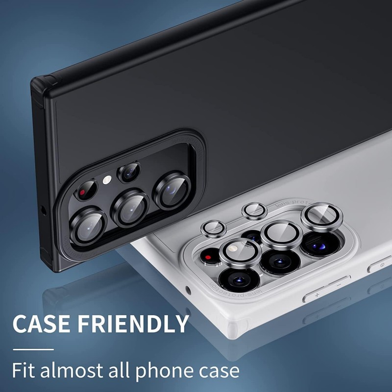 Γυαλί Προστασίας Eagle Eye Camera Lens with Metal Ring  and Positioning Plate  Samsung Galaxy S25 5G SM-S931 Tempered Glass 9H AntiCrash / AntiShock  Black