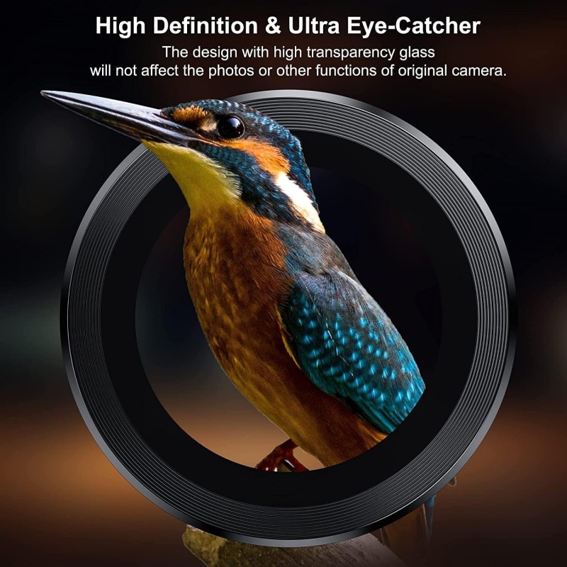 Γυαλί Προστασίας Eagle Eye Camera Lens with Metal Ring  and Positioning Plate  Samsung Galaxy S25 5G SM-S931 Tempered Glass 9H AntiCrash / AntiShock  Black