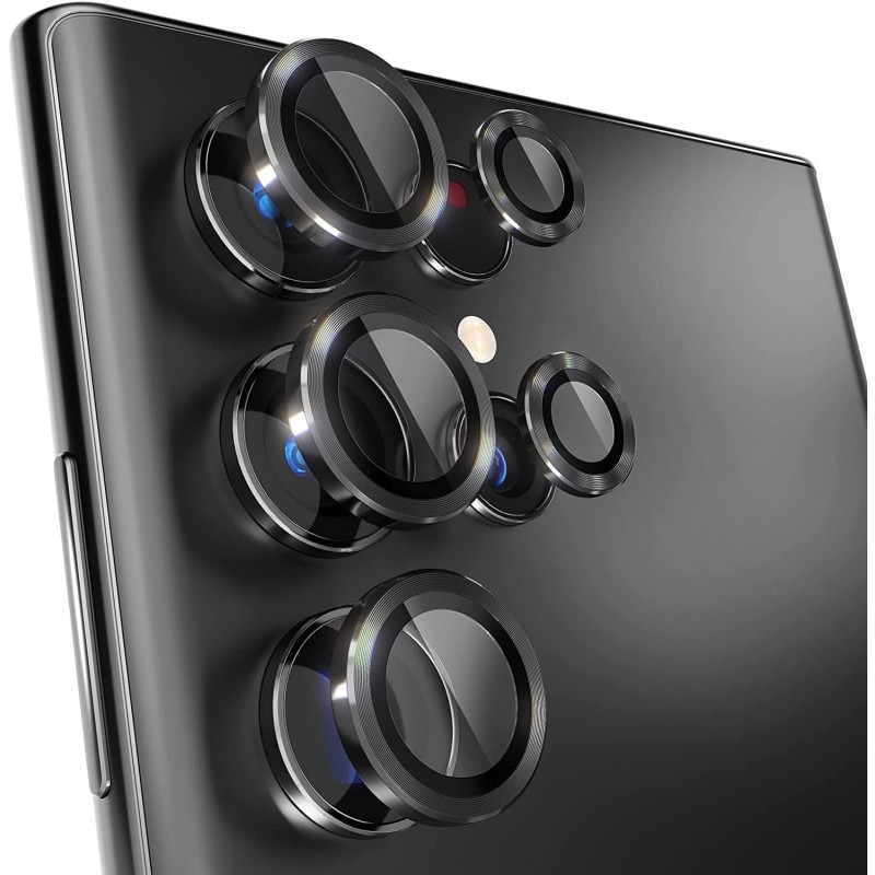 Γυαλί Προστασίας Eagle Eye Camera Lens with Metal Ring  and Positioning Plate  Samsung Galaxy S25 5G SM-S931 Tempered Glass 9H AntiCrash / AntiShock  Black