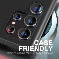 Γυαλί Προστασίας Eagle Eye Camera Lens with Metal Ring  and Positioning Plate  Samsung Galaxy S25 5G SM-S931 Tempered Glass 9H AntiCrash / AntiShock  Black