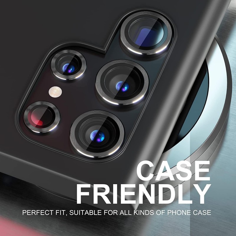 Γυαλί Προστασίας Eagle Eye Camera Lens with Metal Ring  and Positioning Plate  Samsung Galaxy S25 5G SM-S931 Tempered Glass 9H AntiCrash / AntiShock  Black