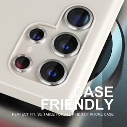 Γυαλί Προστασίας Eagle Eye Camera Lens with Metal Ring  and Positioning Plate Samsung Galaxy S24+ s24 FE SM-S926 Tempered Glass 9H AntiCrash / AntiShock  Gold