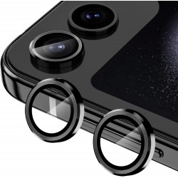 Γυαλί Προστασίας Eagle Eye Camera Lens with Metal Ring and Positioning Plate Samsung Galaxy Z Flip5 5G SMF731 Tempered Glass 9H AntiCrash / AntiShock Black