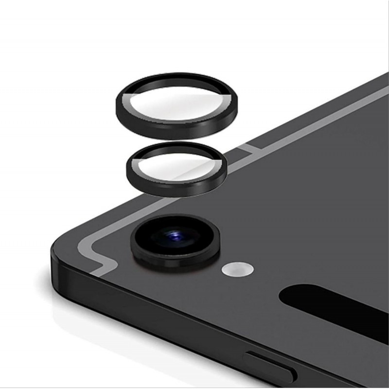 Γυαλί Προστασίας Eagle Eye Camera Lens with Metal Ring and Positioning Plate Samsung Galaxy Tab S10 FE Plus Tempered Glass 9H AntiCrash / AntiShock  Black