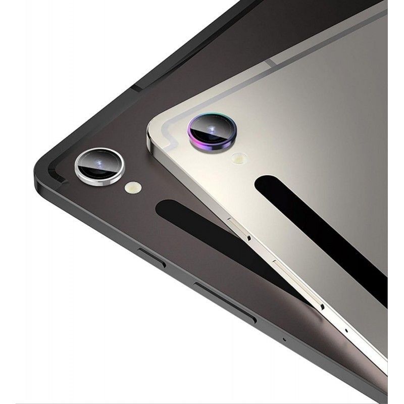 Γυαλί Προστασίας Eagle Eye Camera Lens with Metal Ring and Positioning Plate Samsung Galaxy Tab S10 FE Plus Tempered Glass 9H AntiCrash / AntiShock  Black