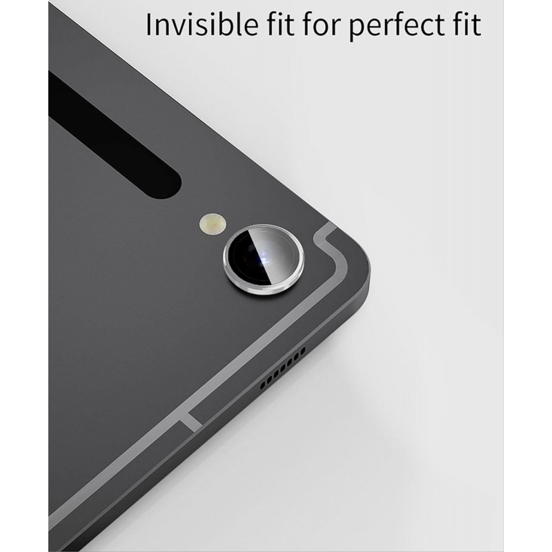 Γυαλί Προστασίας Eagle Eye Camera Lens with Metal Ring and Positioning Plate Samsung Galaxy Tab S10 FE Plus Tempered Glass 9H AntiCrash / AntiShock  Black