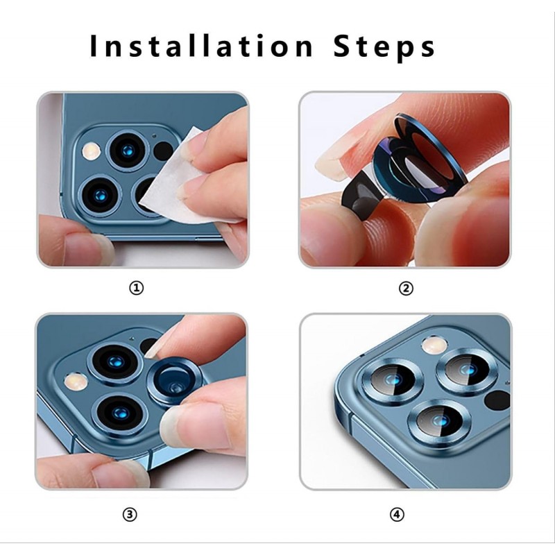 Γυαλί Προστασίας Eagle Eye Camera Lens with Metal Ring and Positioning Plate Samsung Galaxy Tab S10 FE Plus Tempered Glass 9H AntiCrash / AntiShock  Black