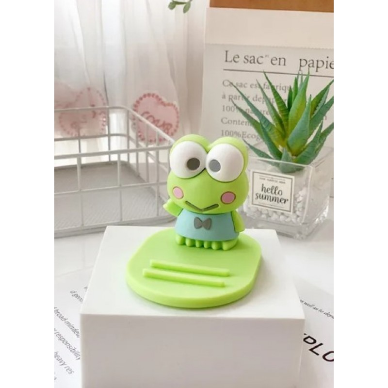Βάση Στήριξης Universal Phone Stand Holder for Kids Frog Green