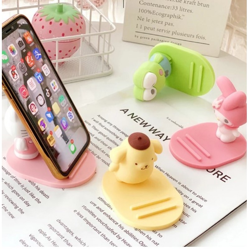Βάση Στήριξης Universal Phone Stand Holder for Kids Frog Green
