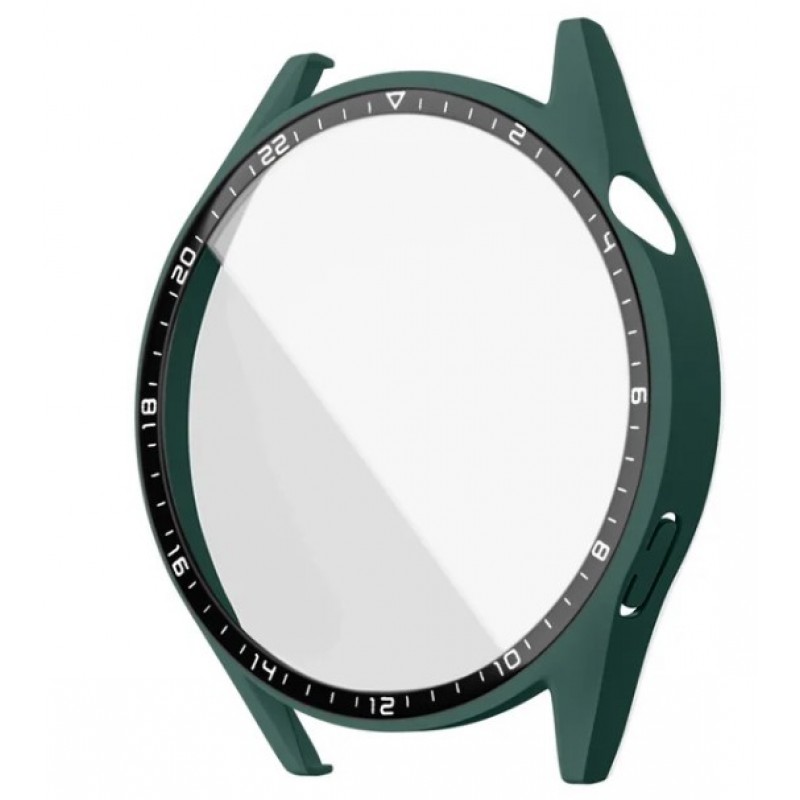 Θήκη PC Full Glass Screen Protector with Scale Huawei Watch GT 4 (46mm) Green
