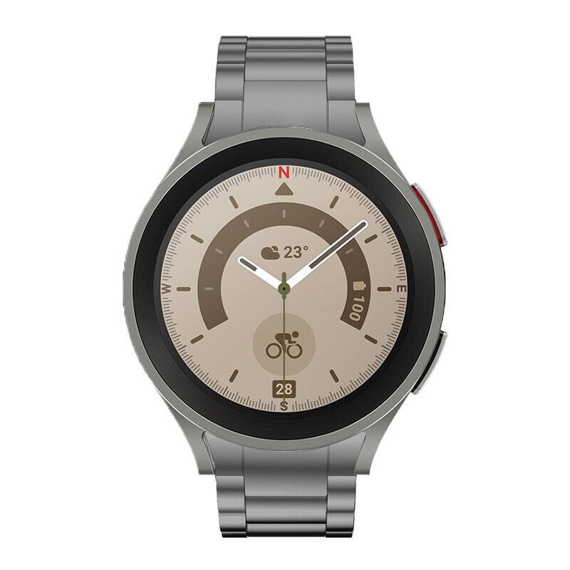 Ανταλλακτικό λουράκι QuickFit Stainless Steel Space Grey για Samsung Galaxy Watch 7 / 6 / 6 Classic / 5 / 5 Pro/ 4 / 4 Classic