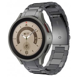 Ανταλλακτικό λουράκι QuickFit Stainless Steel Space Grey για Samsung Galaxy Watch 7 / 6 / 6 Classic / 5 / 5 Pro/ 4 / 4 Classic