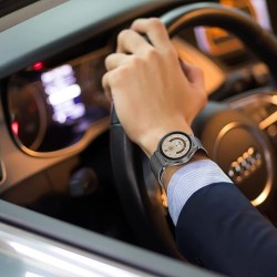 Ανταλλακτικό λουράκι QuickFit Milanese Band Space Grey για Samsung Galaxy Watch 7 / 6 / 6 Classic / 5 / 5 Pro/ 4 / 4 Classic