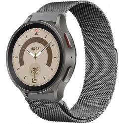 Ανταλλακτικό λουράκι QuickFit Milanese Band Space Grey για Samsung Galaxy Watch 7 / 6 / 6 Classic / 5 / 5 Pro/ 4 / 4 Classic