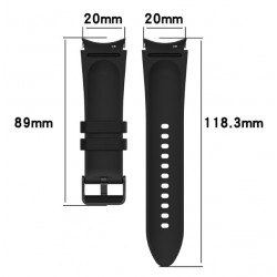 Ανταλλακτικό λουράκι Leather & Silicone για Samsung Galaxy Watch 7 / 6 / 6 Classic / 5 / 5 Pro/ 4 / 4 Classic Green