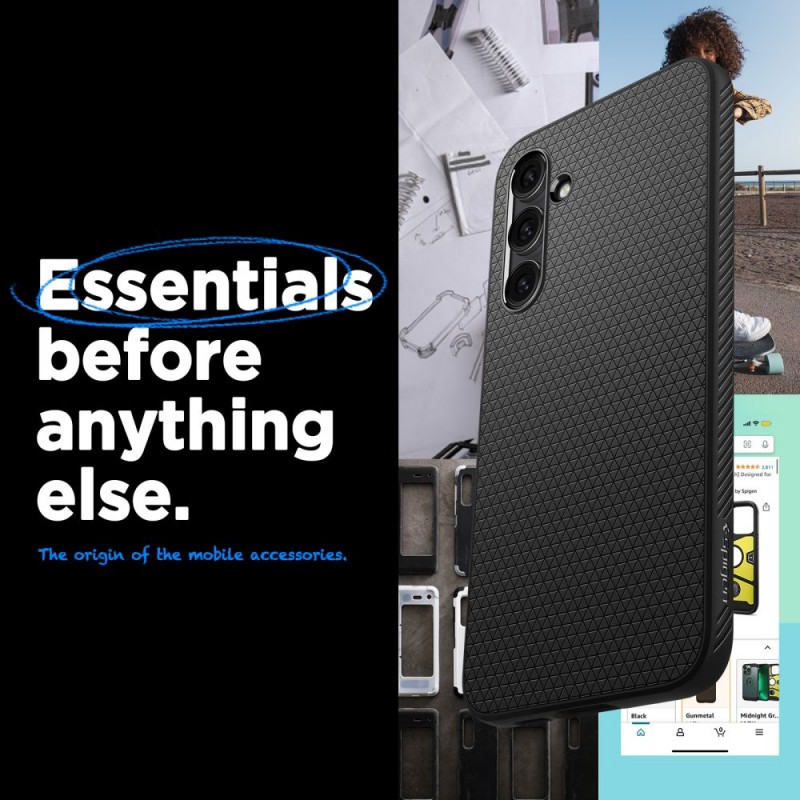 Θήκη Spigen Liquid Air Samsung Galaxy S25 Ultra 5G S938 Matte Black (ACS08953)