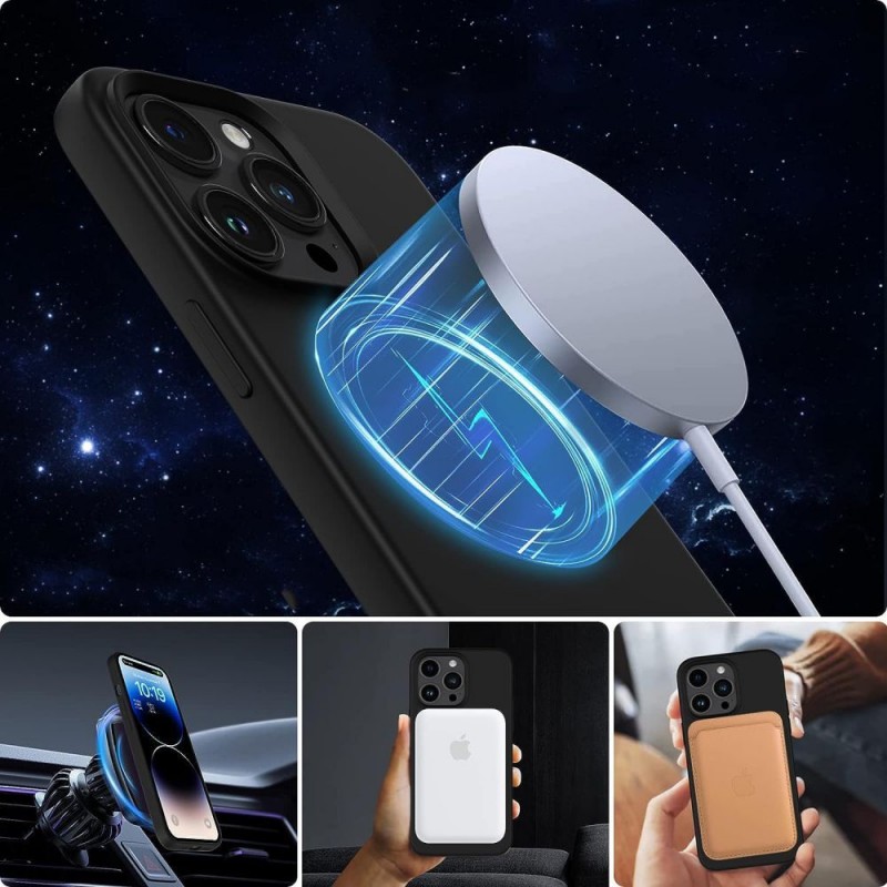 Θήκη Tech-Protect Silicone MagSafe Apple iPhone 15 Pro (6.1") Navy