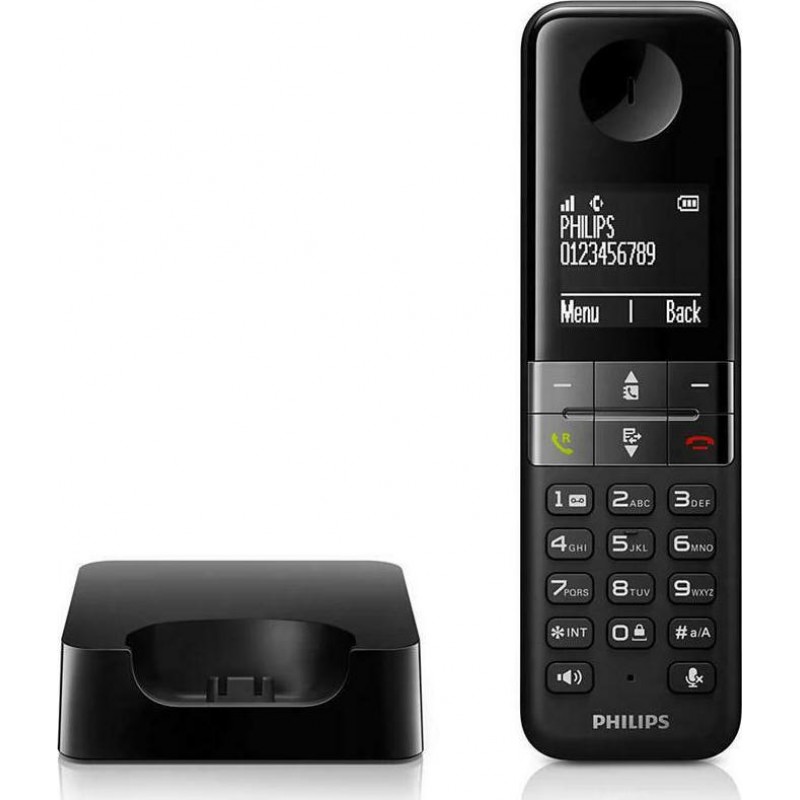 Ασύρματο Τηλέφωνο Philips D4701B/34 Black