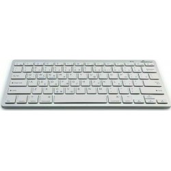 Ασύρματο Πληκτρολόγιο MediaRange Bluetooth Keyboard Foldable & Rechargeable with Touchpad Silver (MROS133-GR)