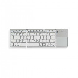 Ασύρματο Πληκτρολόγιο MediaRange Bluetooth Keyboard Foldable & Rechargeable with Touchpad Silver (MROS133-GR)