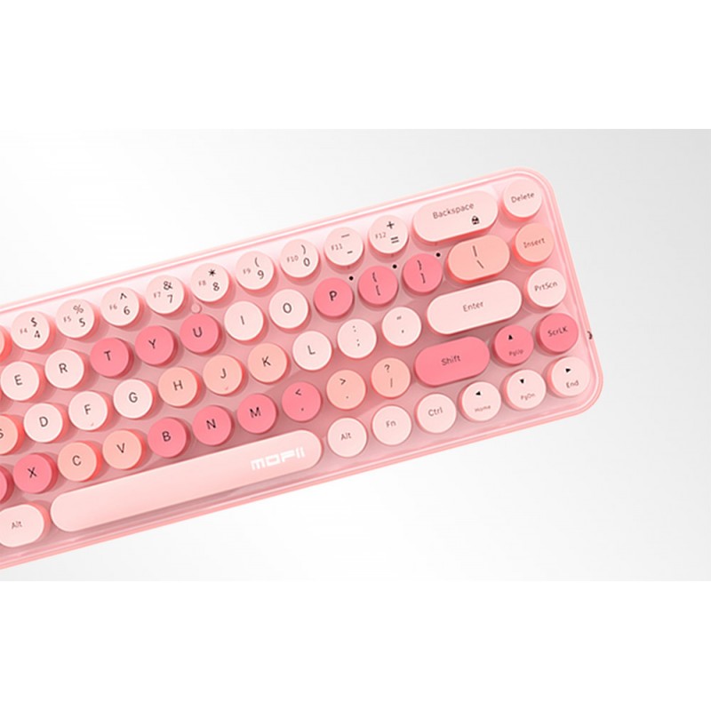 Ασύρματο Πληκτρολόγιο MOFII Wireless Keyboard and Mouse set Bean Pink